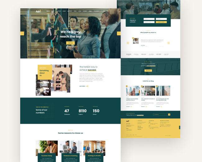 04 Demo: Royal | Adri multipurpose WordPress Theme for consulting, finance, corporate, business websites